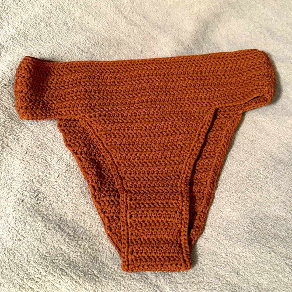 Skims Crochet Swim Bikini Bottom Jasper XXS NWT